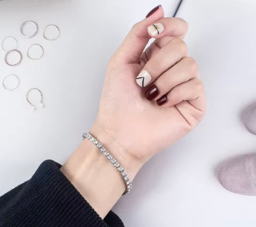 Pulsera Tenis Unisex de Plata 925 con Circonitas – Elegancia Atemporal y Brillo Sofisticado