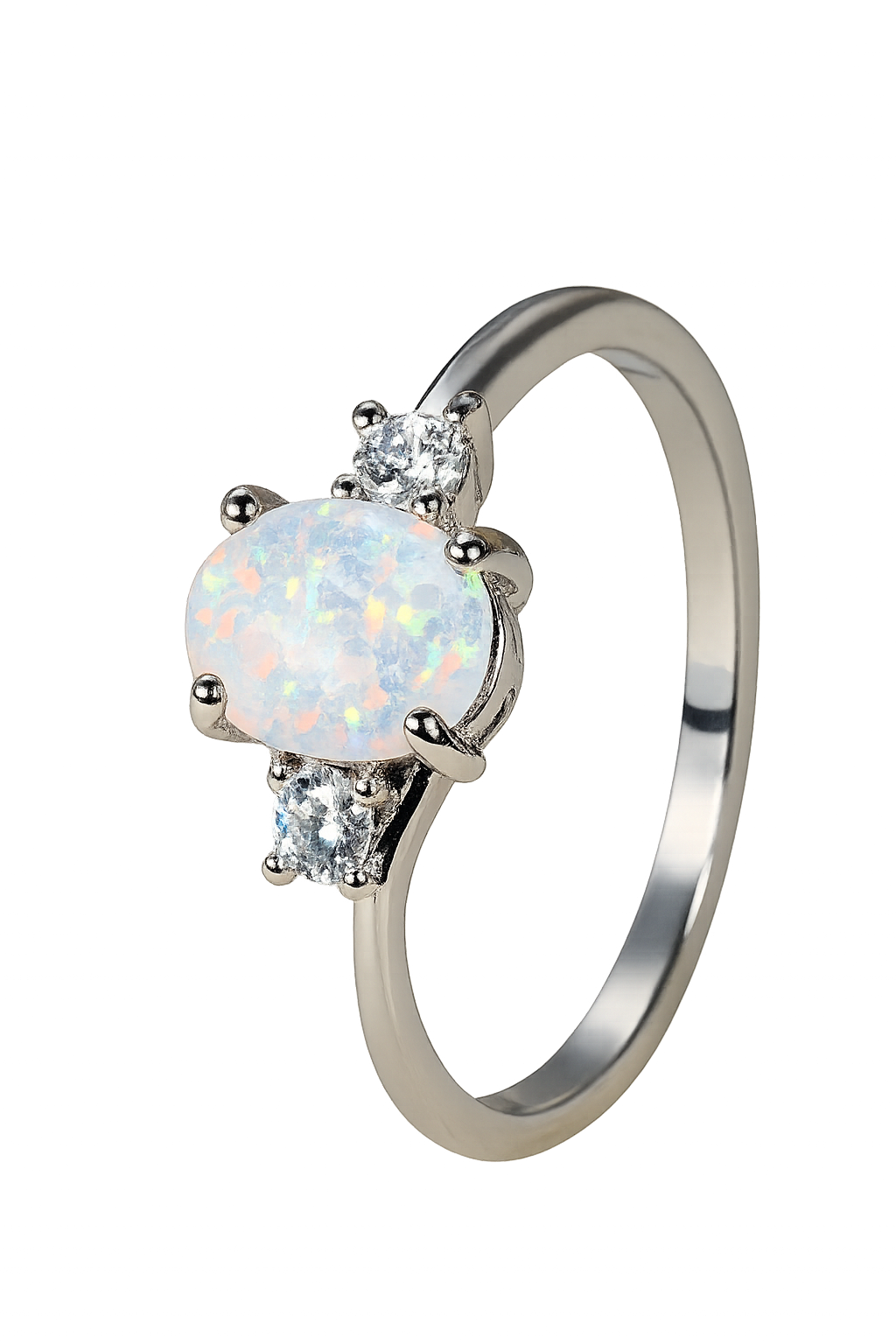 Anillo de Plata con Ópalo – Intuición, Magia y Belleza Iridiscente