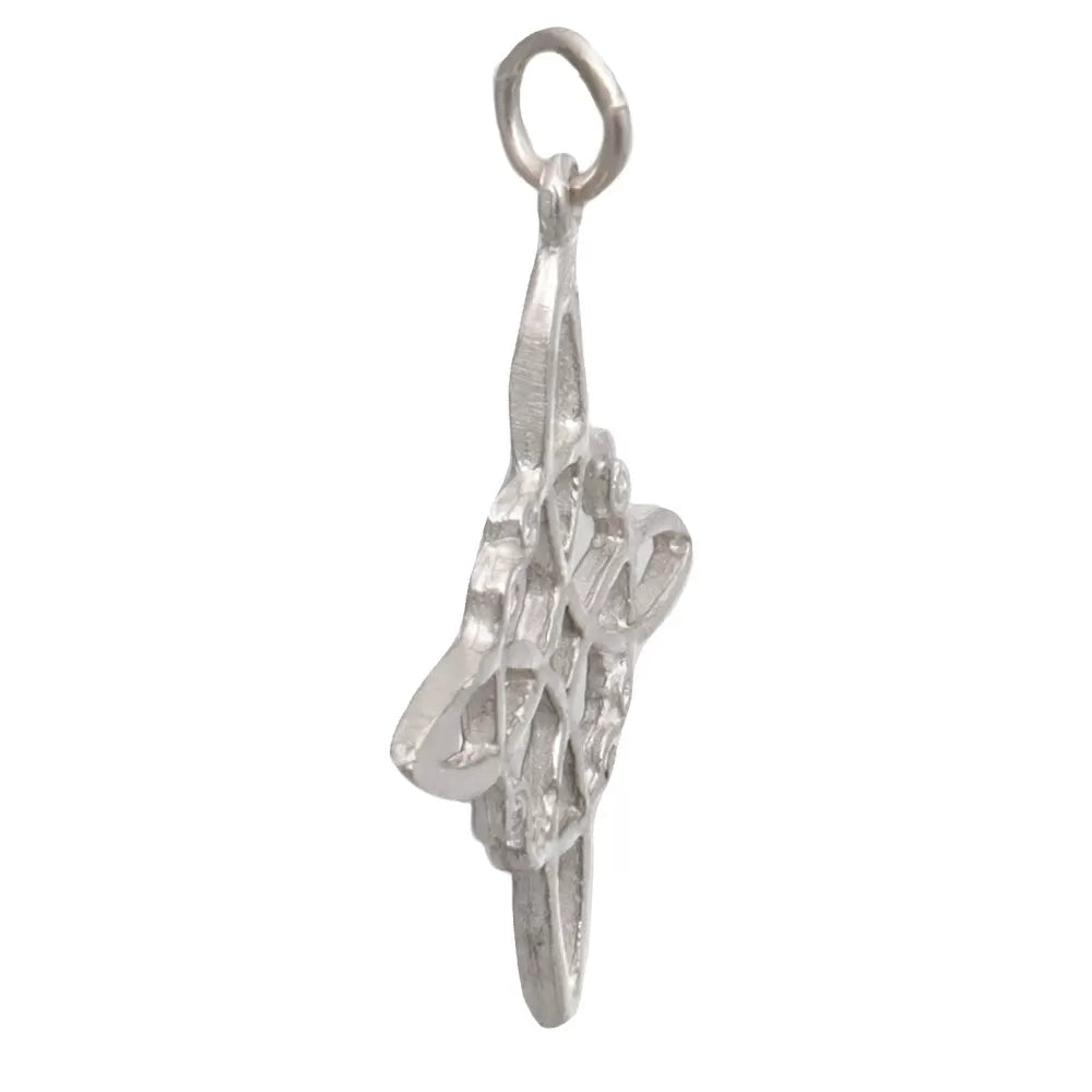Colgante de Plata con Nudo de Bruja – Protección, Energía y Eternidad